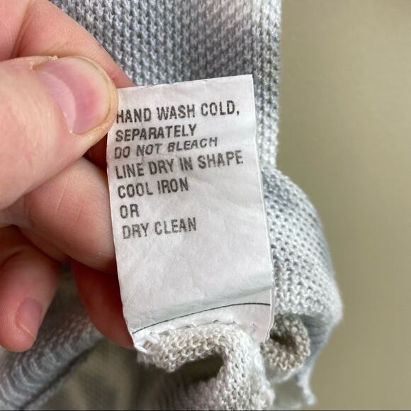 Angela tie dye lightweight fine cropped sweater size M Made in Italy - Picture 7 of 8